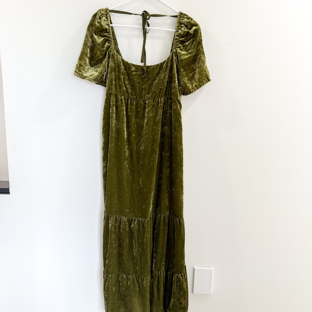 Anthropologie Velvet Empire Vintage Regal Renaissance Boho Whimsical Dress 8 - Picture 3 of 5